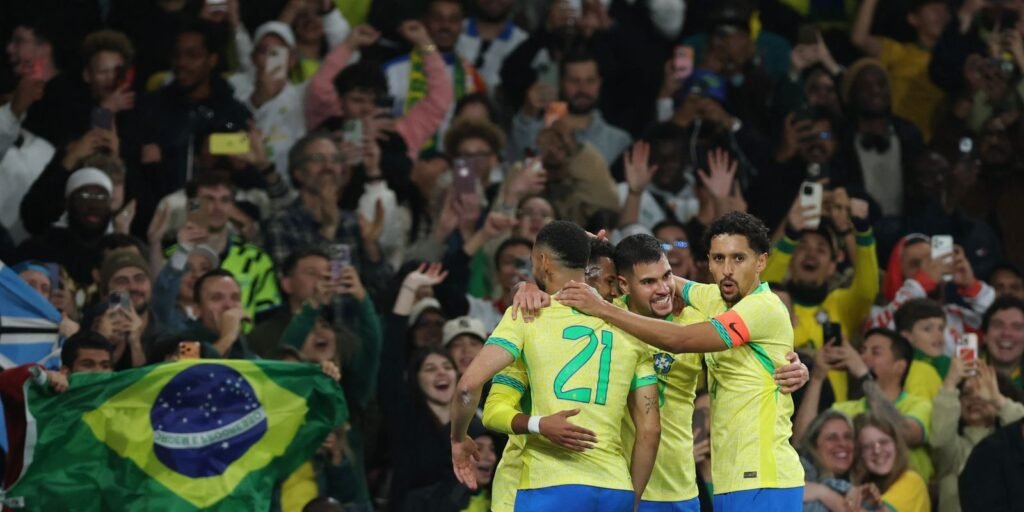 Brasil joga bem e derrota Senegal por 2 a 0 em amistoso em Londres