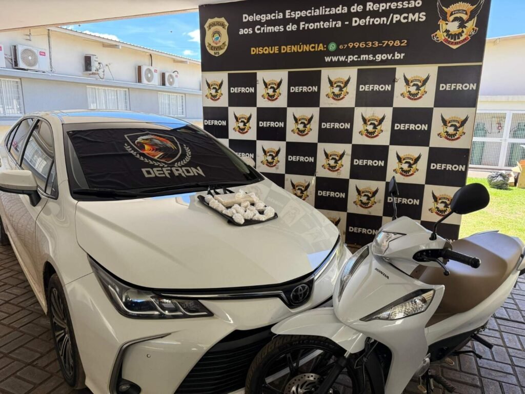 Dupla presa com cocaína avaliada em R$ 170 mil em Dourados