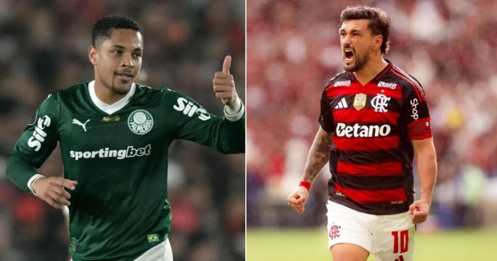 Quem é mais decisivo? Veja estatísticas de Vitor Roque e Arrascaeta