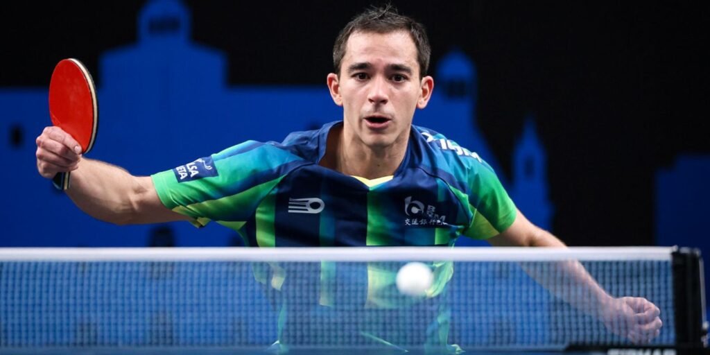 Calderano é eliminado por Lebrun na estreia de simples do WTT Finals