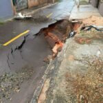 7 bairros atingidos e pontes danificadas