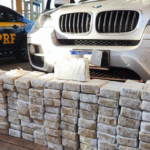 BMW apreendida com 130 kg de cocaína em Mato Grosso do Sul
