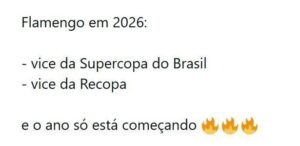 Veja os memes sobre o vice do Flamengo na Recopa Sul-Americana