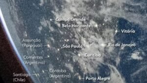 Campo Grande aparece em foto da NASA na missão Artemis II