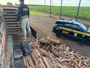 Empresário é preso com 1.190 kg de maconha em carreta no MS