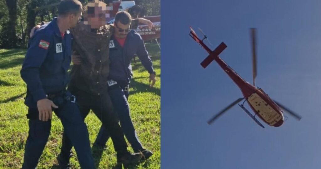 Jovem é resgatado após 5 dias perdido em trilha de Joinville (SC)