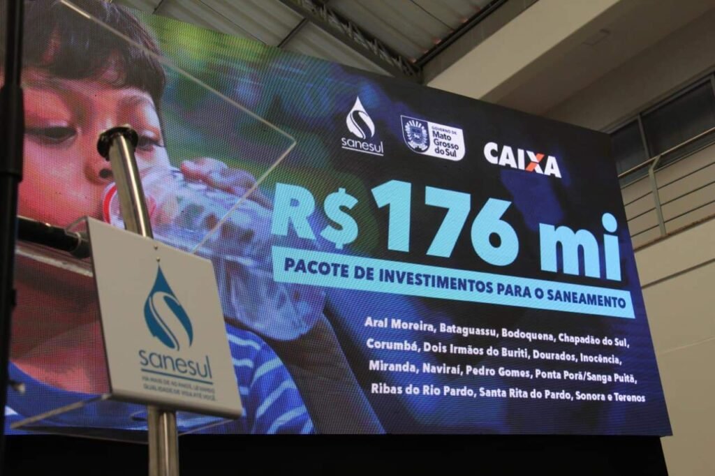Sanesul investe R$ 176 mi em água para 16 cidades de MS