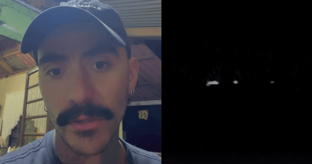Influenciador flagra novas luzes em zona rural de possível OVNI: "Humanos?"