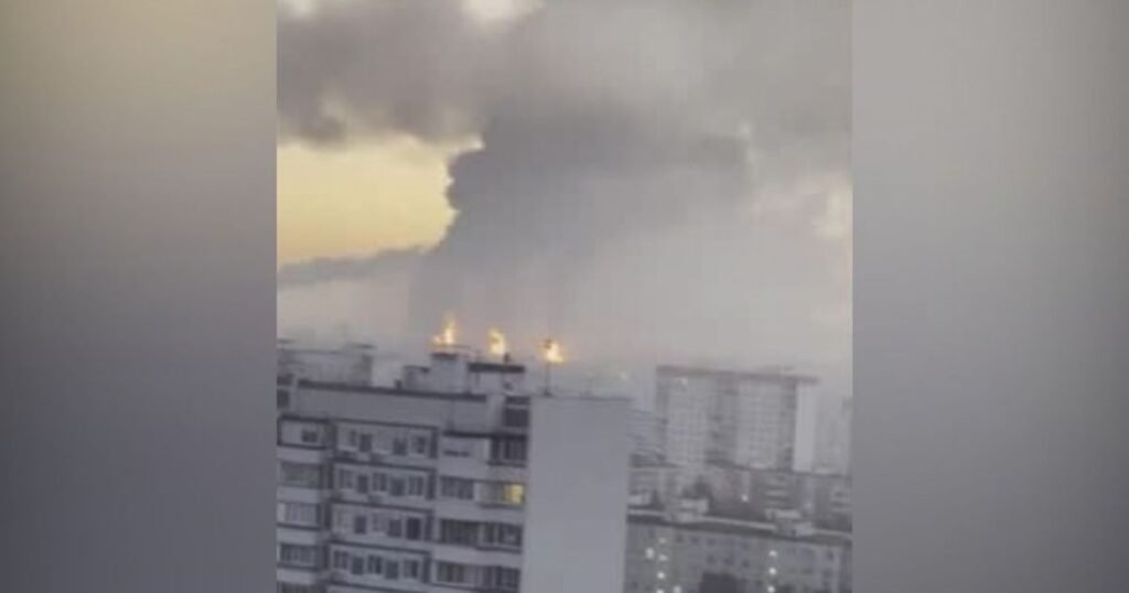 Ataque com drone provoca incêndio em refinaria de petróleo em Moscou