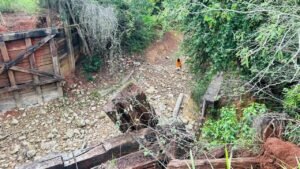 Rio da Prata segue seco mesmo após chuvas em Jardim